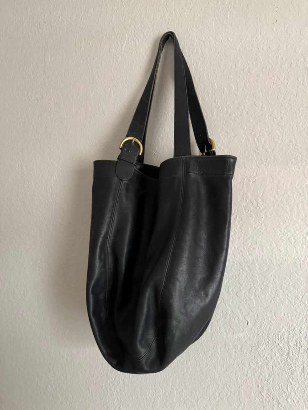 Vintage Coach Large Soho 4082 Black Leather Tote - Picture 3 of 7
